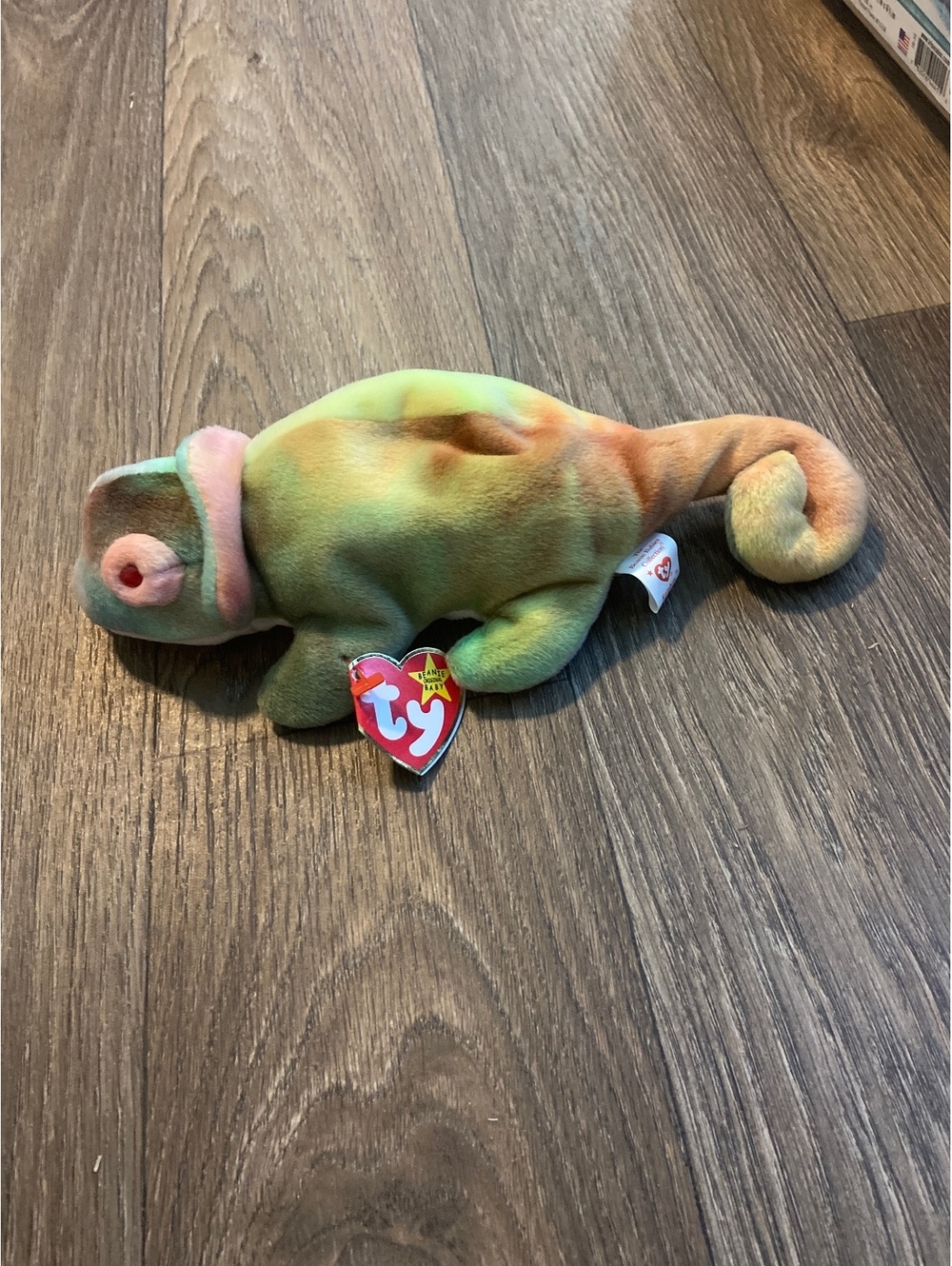 Ty Beanie Babies Collection Rainbow Chameleon Plush Toy